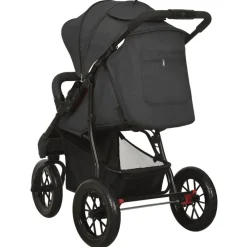 Niños vidaXL Transporte De Bebés-Cochecito de bebé de acero gris