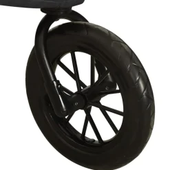 Niños vidaXL Transporte De Bebés-Cochecito de bebé de acero gris