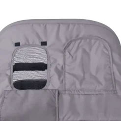 vidaXL Cochecito gemelar de acero y negro Gris Hot