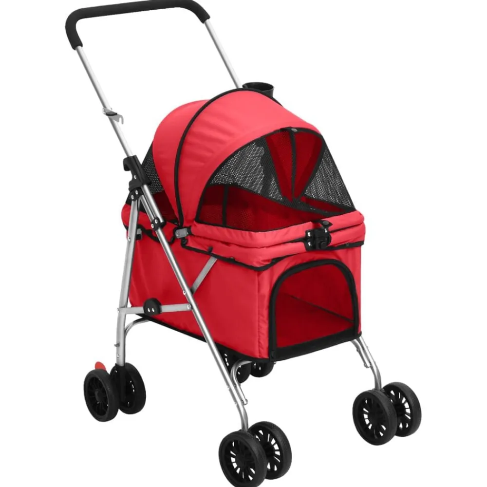 vidaXL Productos Para Mascotas-Cochecito para perros plegable tela oxford 76x50x100 cm