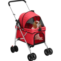 vidaXL Productos Para Mascotas-Cochecito para perros plegable tela oxford 76x50x100 cm