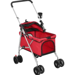 vidaXL Productos Para Mascotas-Cochecito para perros plegable tela oxford 76x50x100 cm