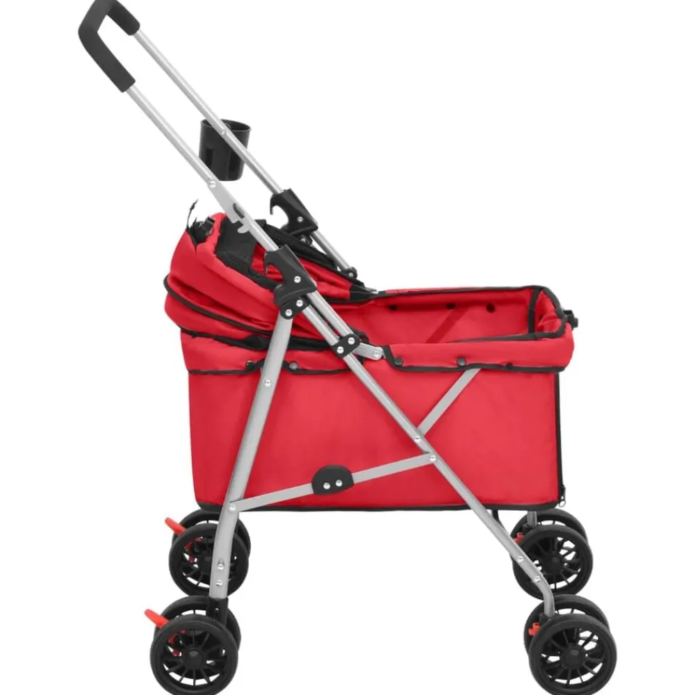 vidaXL Productos Para Mascotas-Cochecito para perros plegable tela oxford 76x50x100 cm