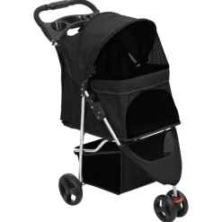 vidaXL Productos Para Mascotas-Cochecito para perros plegable tela oxford 80x46x98 cm