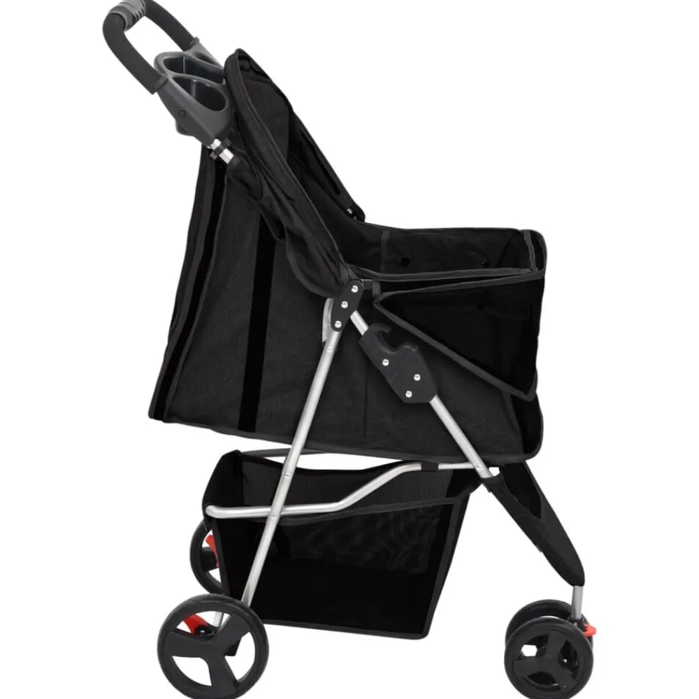 vidaXL Productos Para Mascotas-Cochecito para perros plegable tela oxford 80x46x98 cm