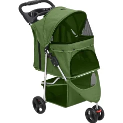 vidaXL Productos Para Mascotas-Cochecito para perros plegable tela oxford 80x46x98 cm