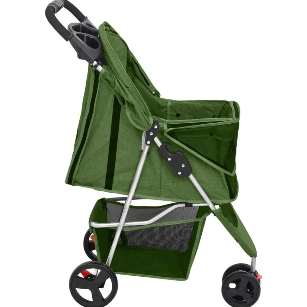 vidaXL Productos Para Mascotas-Cochecito para perros plegable tela oxford 80x46x98 cm