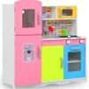 vidaXL Juguetes-Cocinita de juguete MDF multicolor 80x30x85 cm