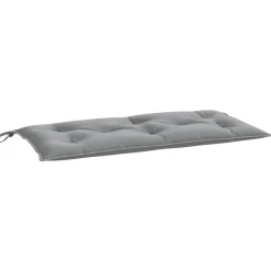 vidaXL Cojines de banco de jardín 2 uds tela Oxford 100x50x7 cm Gris Clearance