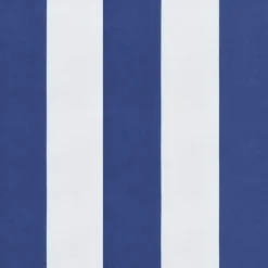 vidaXL Decoración-Cojines de silla 2 uds tela Oxford rayas azul blanco 50x50x7 cm