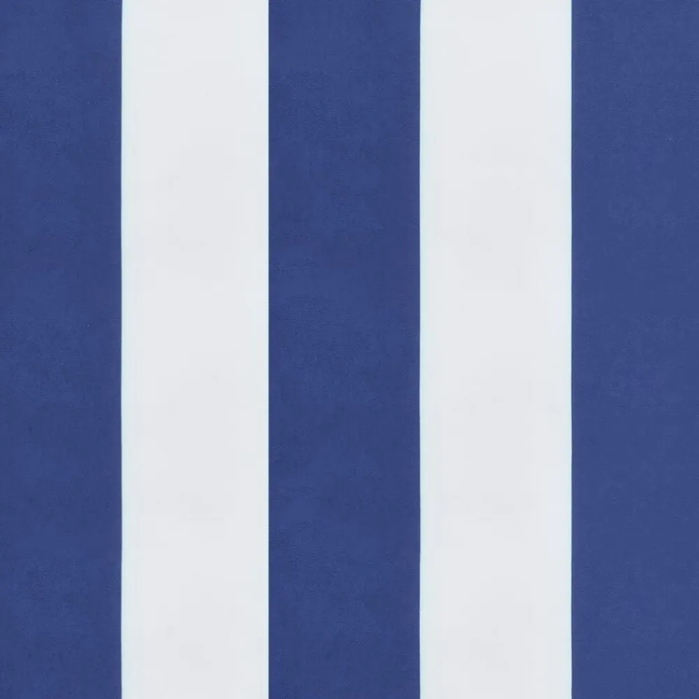 vidaXL Decoración-Cojines de silla 2 uds tela Oxford rayas azul blanco 50x50x7 cm