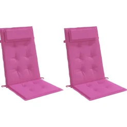 vidaXL Decoración-Cojines de silla con respaldo alto 2 uds tela Oxford