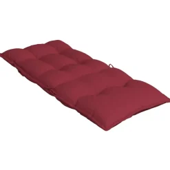 vidaXL Decoración-Cojines de silla con respaldo alto 2 uds tela Oxford rojo tinto