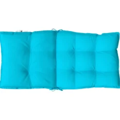 vidaXL Decoración-Cojines de silla de respaldo bajo 2 uds tela Oxford turquesa