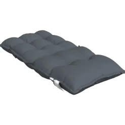 vidaXL Cojines de silla respaldo bajo 2 uds tela Oxford gris Antracita Clearance
