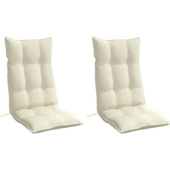 vidaXL Decoración-Cojines de silla respaldo alto 2 uds tela Oxford color
