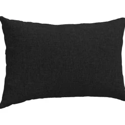 vidaXL Cojines de sofá 2 pcs 50 x 30 cm tela Negro Hot