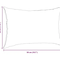 vidaXL Cojines de sofá 2 pcs 50 x 30 cm Tela de pana Gris claro New