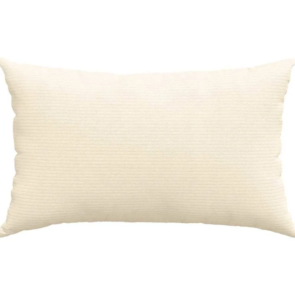 vidaXL Cojines de sofá 2 pcs 50 x 30 cm Tela de pana Crema Hot