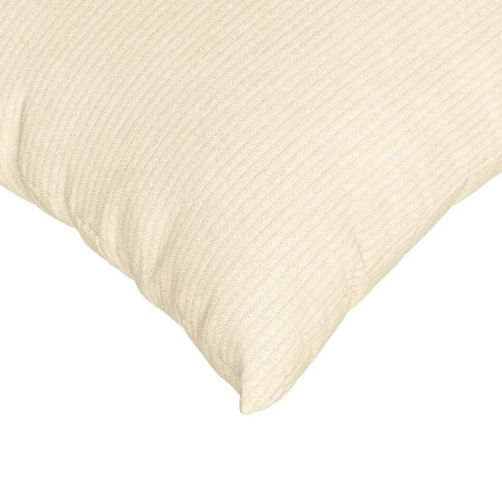 vidaXL Cojines de sofá 2 pcs 50 x 30 cm Tela de pana Crema Hot