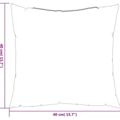 vidaXL Decoración-Cojines de sofá 4 unidades tela gris 40x40 cm