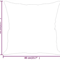 vidaXL Decoración-Cojines decorativos 2 uds terciopelo rojo tinto 40x40 cm