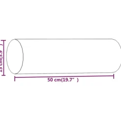 vidaXL Cojines decorativos 2 uds terciopelo 15x50 cm Negro Outlet