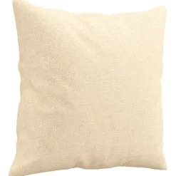 vidaXL Cojines decorativos 2 uds tela 40x40 cm Crema Online