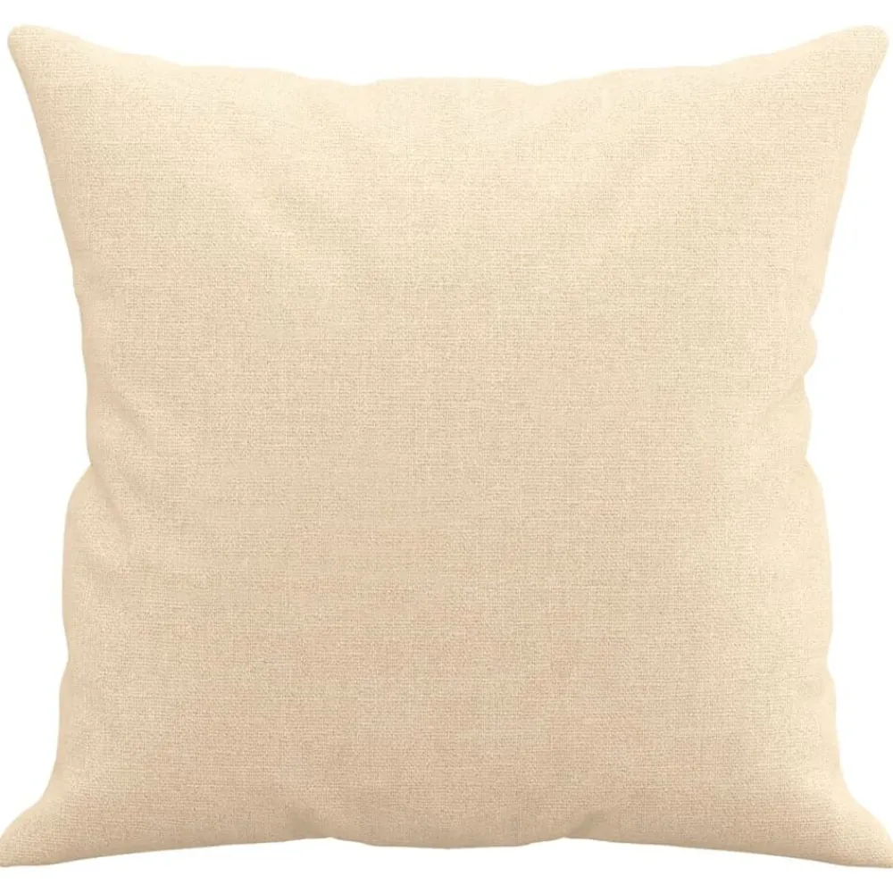 vidaXL Cojines decorativos 2 uds tela 40x40 cm Crema Online