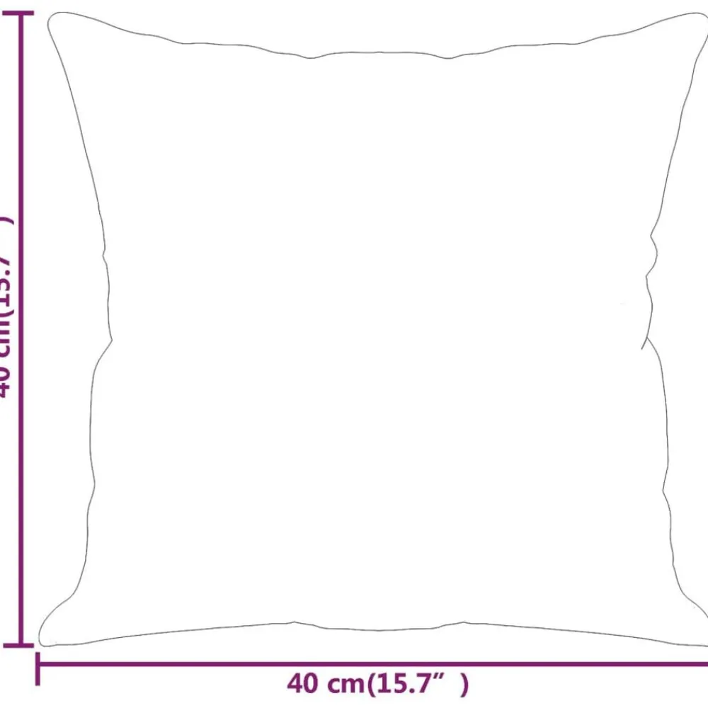 vidaXL Cojines decorativos 2 uds tela 40x40 cm Crema Online