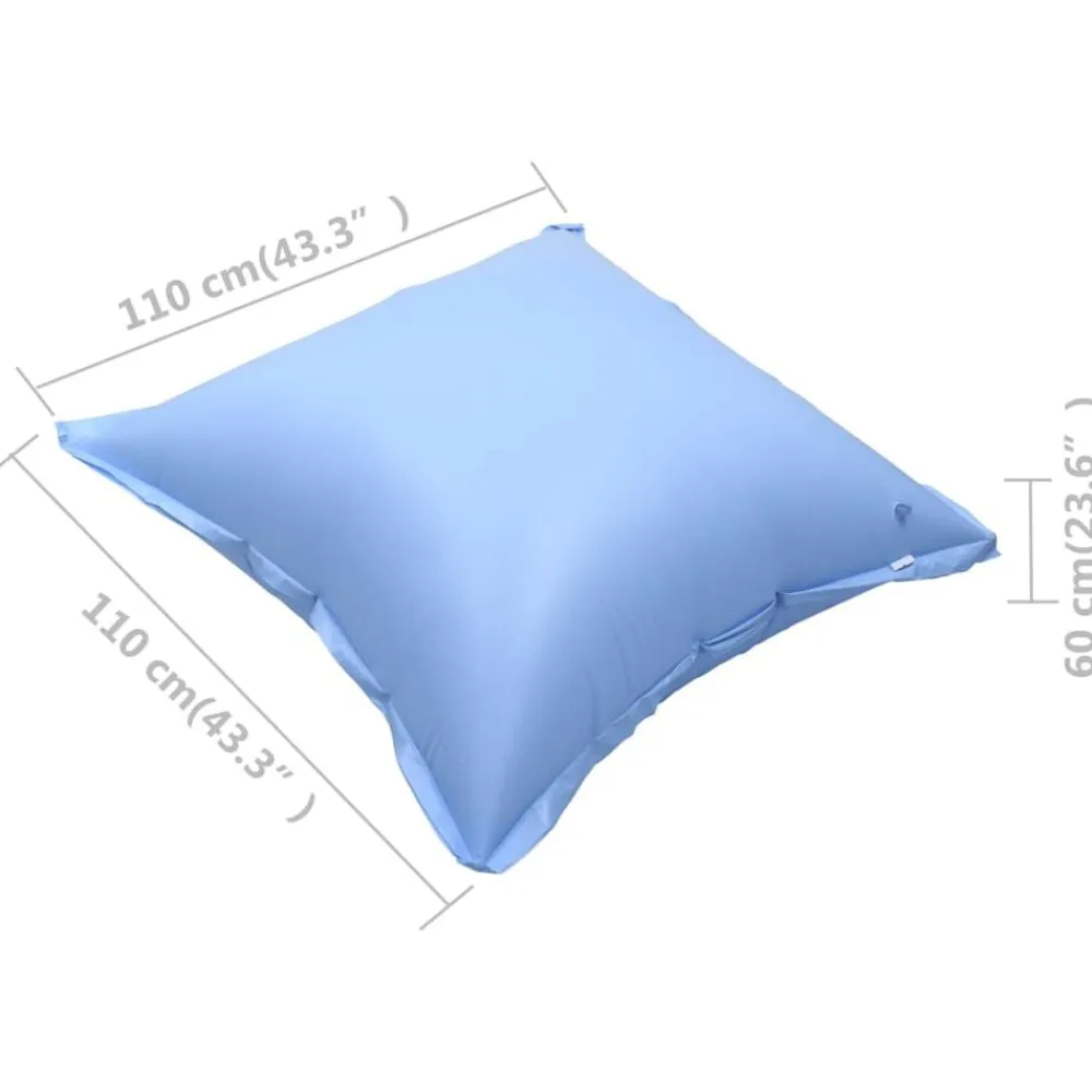 vidaXL Piscina Y Spa-Cojines hinchables para cubiertas piscinas desmontables 2 uds