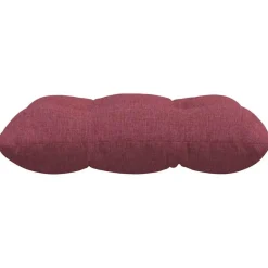 vidaXL Cojines para asiento 4 pcs Rojo vino 40 x 40 x 12 cm tela Rojo vino tinto Hot