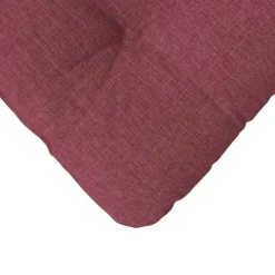 vidaXL Cojines para asiento 4 pcs Rojo vino 40 x 40 x 12 cm tela Rojo vino tinto Hot