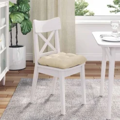 vidaXL Decoración-Cojines para asiento 4 pcs 40 x 40 x 12 cm tela