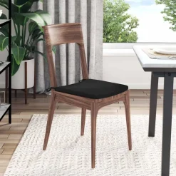 vidaXL Cojines para asiento 4 pcs 40 x 40 x 3 cm Negro Sale