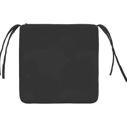 vidaXL Cojines para asiento 4 pcs 40 x 40 x 3 cm Negro Sale