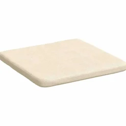 vidaXL Cojines para asiento 4 pcs 40 x 40 x 3 cm Tela de pana Crema