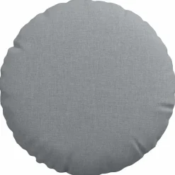 vidaXL Cojines para asiento 2 pcs Ø30 x 13 cm tela Gris claro Online
