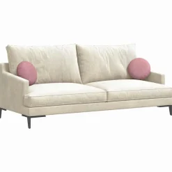 vidaXL Cojines para asiento 2 pcs Ø30 x 13 cm Terciopelo Rosa Outlet