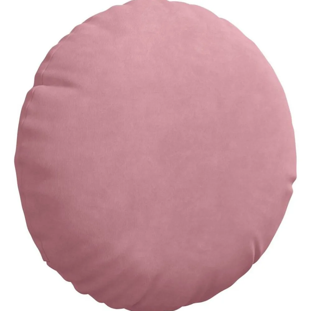 vidaXL Cojines para asiento 2 pcs Ø30 x 13 cm Terciopelo Rosa Outlet