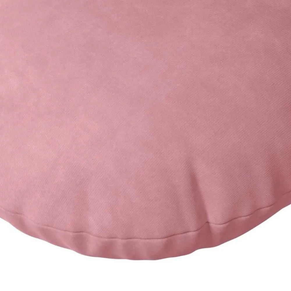 vidaXL Cojines para asiento 2 pcs Ø30 x 13 cm Terciopelo Rosa Outlet