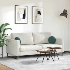 vidaXL Decoración-Cojines para asiento 2 pcs Ø30 x 13 cm Terciopelo
