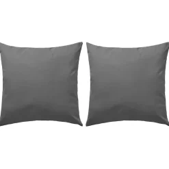 vidaXL Cojines para exteriores 2 unidades 45x45 cm Gris Hot