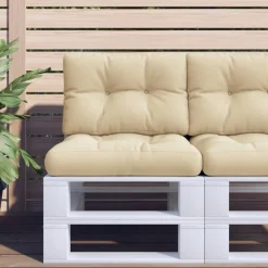 vidaXL Decoración-Cojines para palets 2 unidades tela
