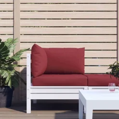 vidaXL Decoración-Cojines para palets 3 unidades tela Oxford rojo tinto