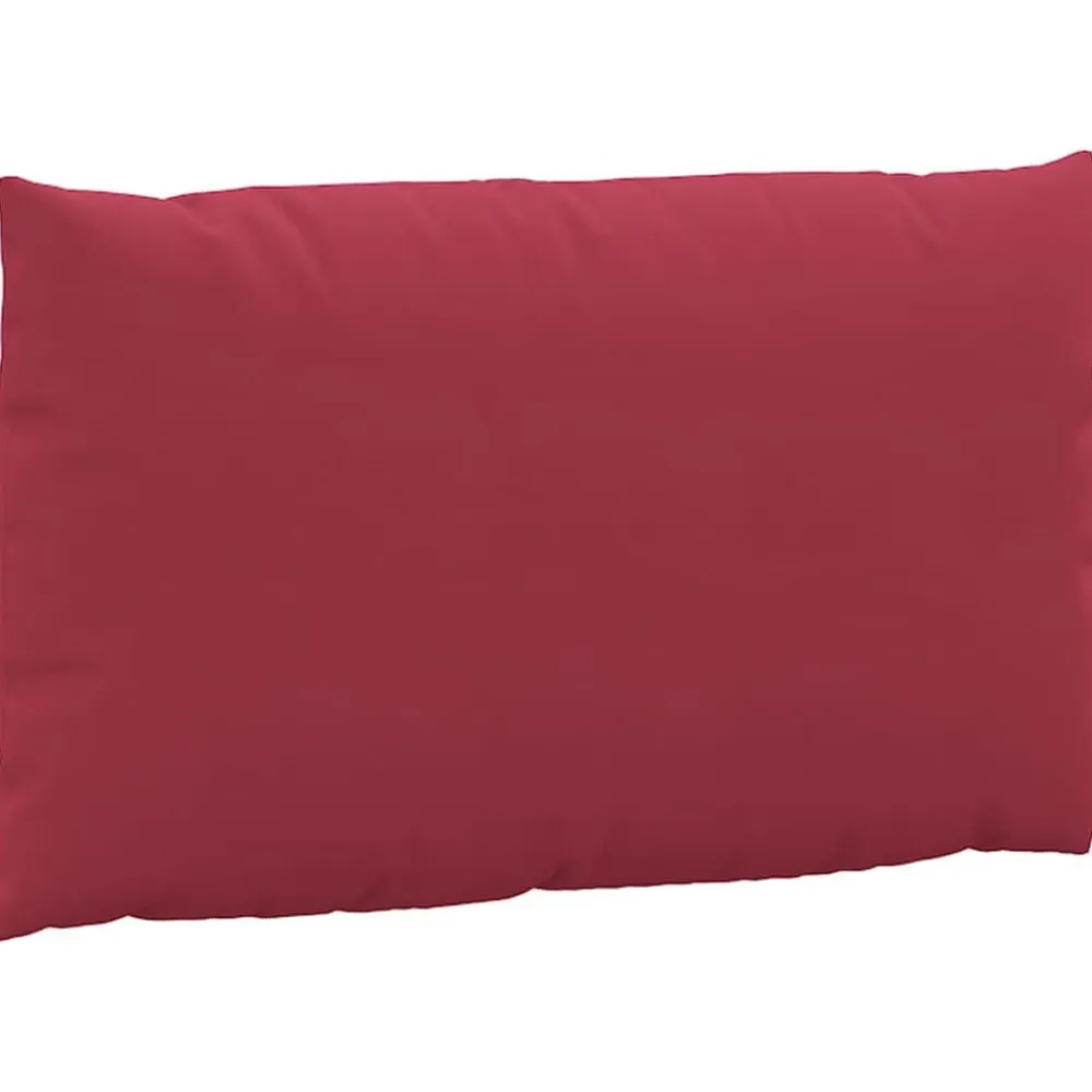 vidaXL Decoración-Cojines para palets 3 unidades tela Oxford rojo tinto