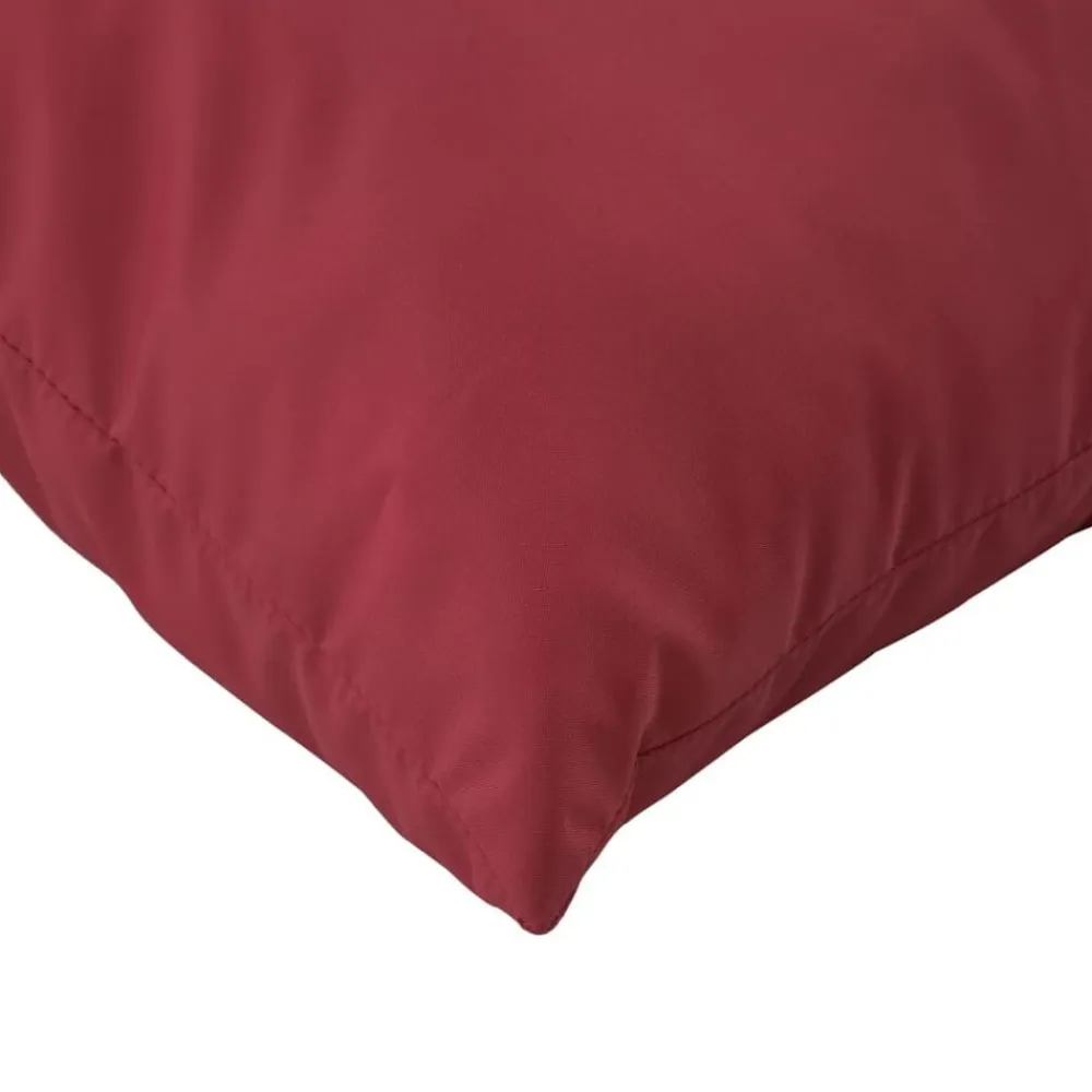 vidaXL Decoración-Cojines para palets 3 unidades tela Oxford rojo tinto
