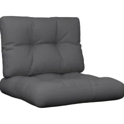 vidaXL Cojines para palets 2 unidades tela gris Antracita Sale