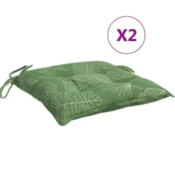vidaXL Decoración-Cojines para silla 2 uds tela 40x40x7 cm