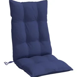 vidaXL Cojines para silla respaldo alto 2 uds tela Oxford Azul marino Sale